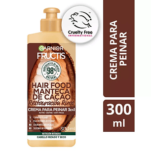 Fructis Crema de Peinar 3en1 Hair Food Cacao 300ml