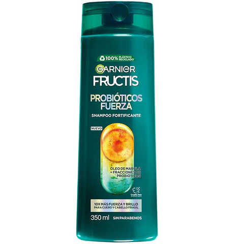 Shampoo Fructis Probioticos Fuerza 350ml