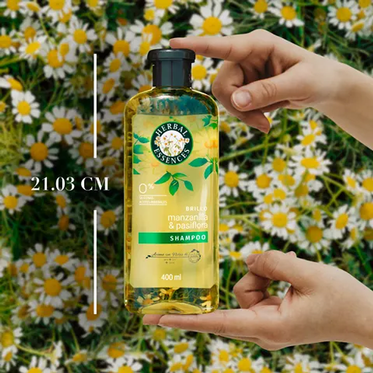 Shampoo Herbal Essences Brillo Manzanilla y Pasiflora 400ml 3