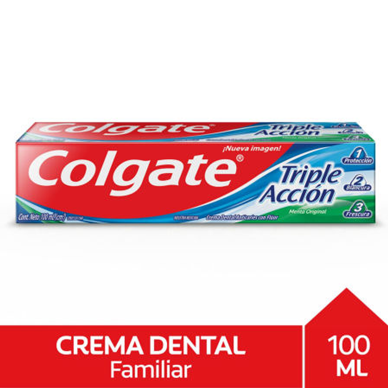 Pasta Dental Triple Acción Menta Original 100 ml Colgate 1