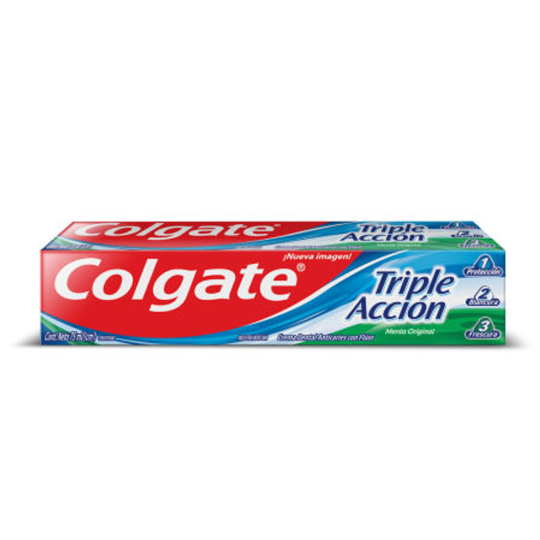 Pasta dental Triple Acción Menta Original 75 ml Colgate 2