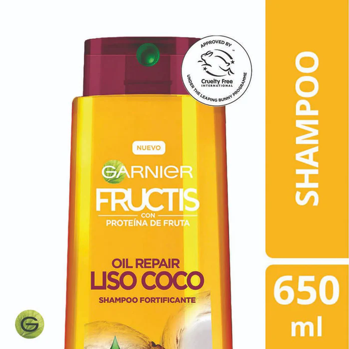 Shampoo Fructis Liso Coco 650ml 1
