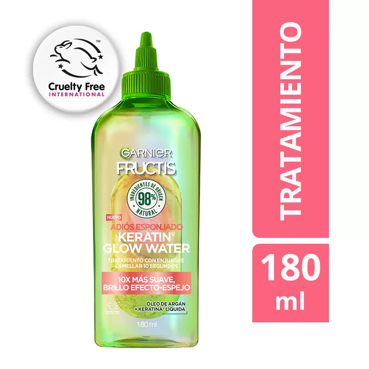 Tratamiento Agua Lamellar Keratin Glow Water Fructis Adiós Esponjado 180ml 1