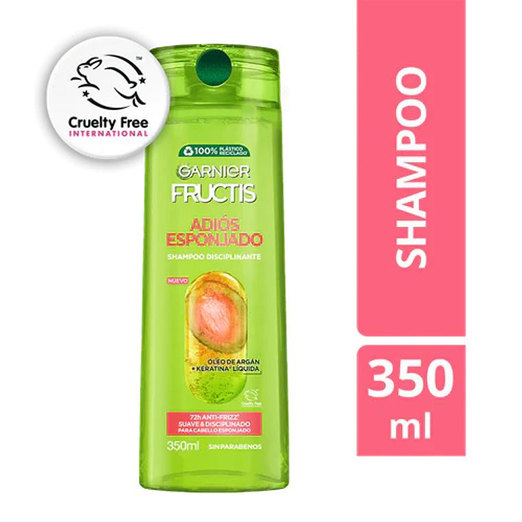 Shampoo Fructis Adiós Esponjado 350ml 1