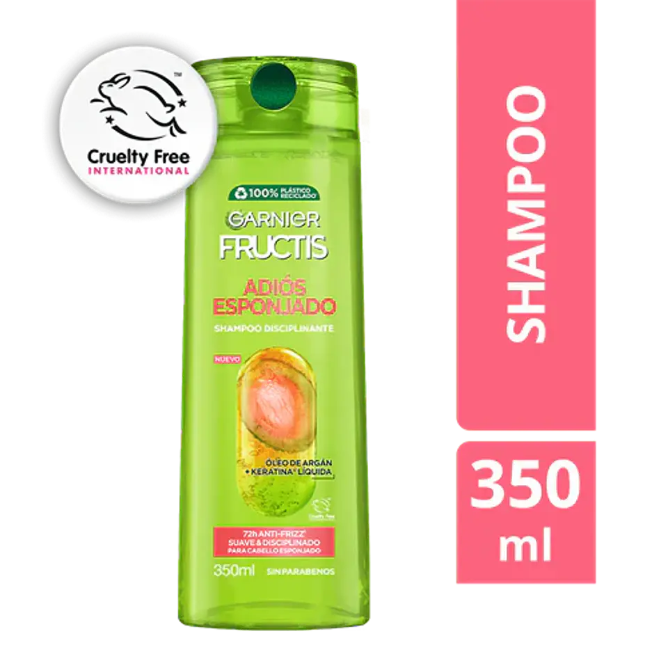 Shampoo Fructis Adiós Esponjado 350ml 1