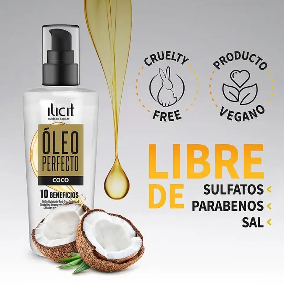 Óleo Perfecto Ilicit Aceite de coco 115ml 2