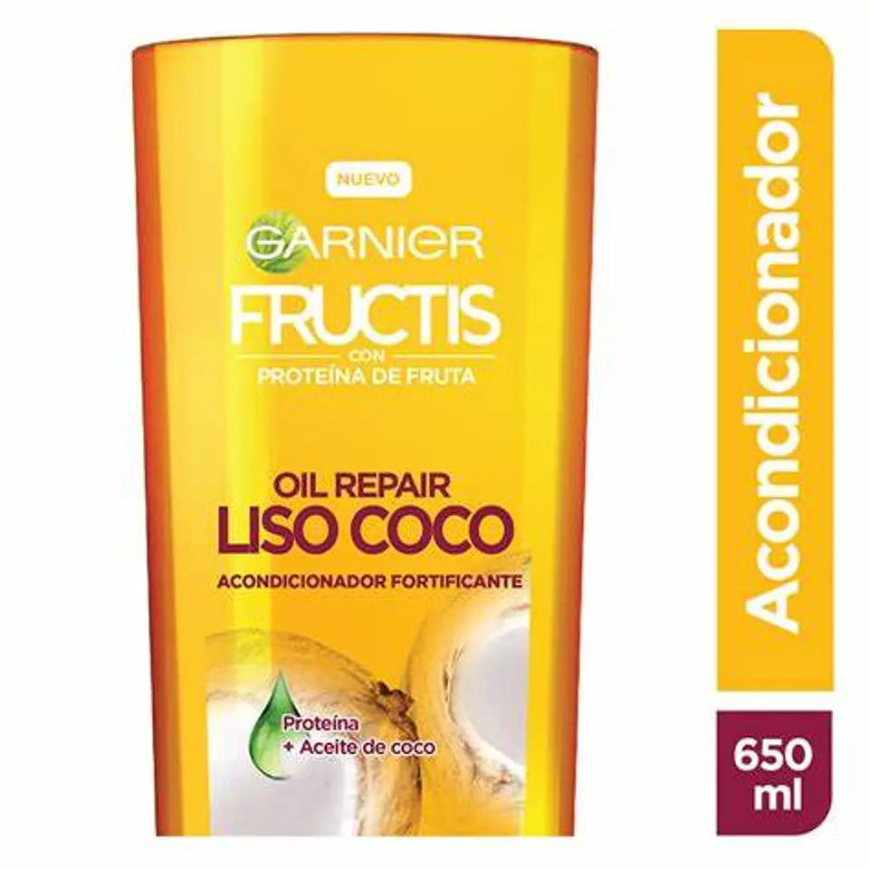 Acondicionador Fructis Liso Coco 650ml 1