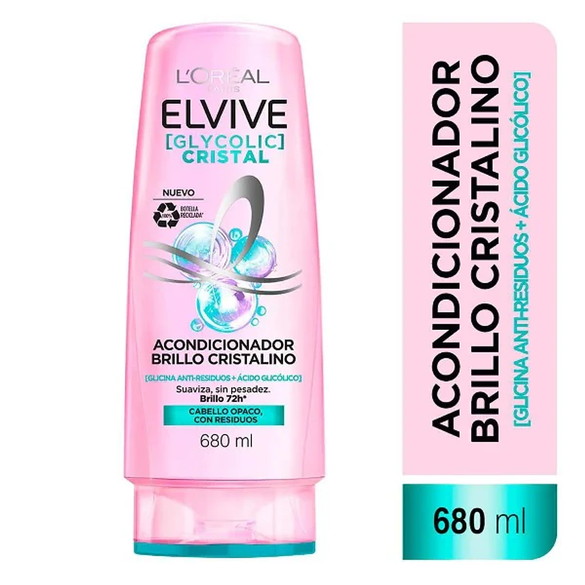 Acondicionador Elvive Brillo Cristal 680ml 1