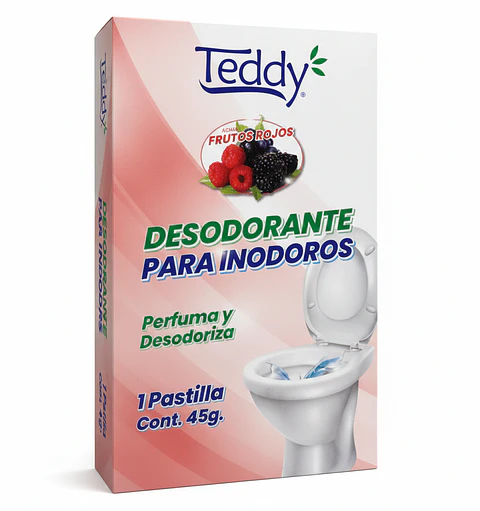 Desodorante Para Inodoro Teddy Frutos Rojos 45 Gr.