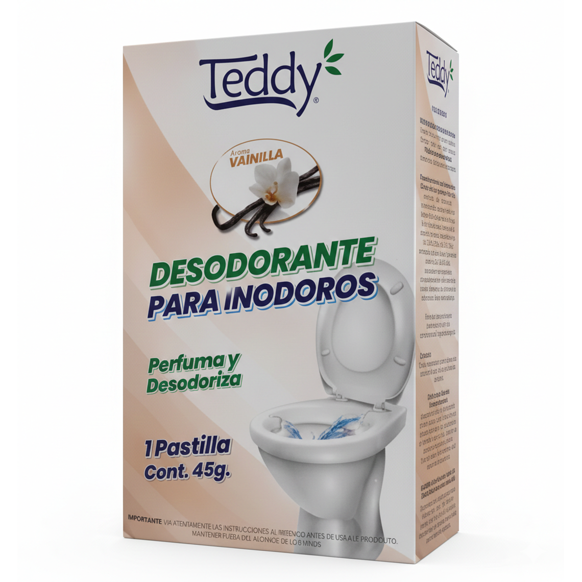 Desodorante para Inodoro Teddy Vainilla 45 Gr. 1