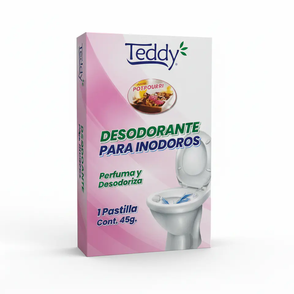 Desodorante Para Inodoro Teddy Potpourri 45 Gr. 1