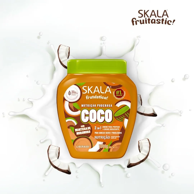 Mascara Skala Coco Frutástica 2 En 1 Hidratación 1000g 2