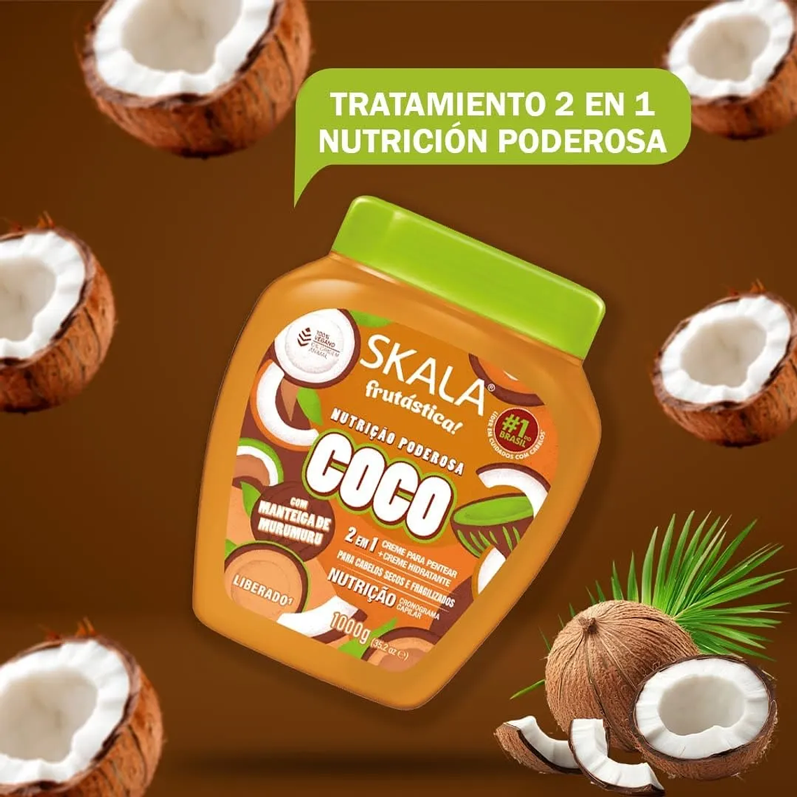 Mascara Skala Coco Frutástica 2 En 1 Hidratación 1000g 5