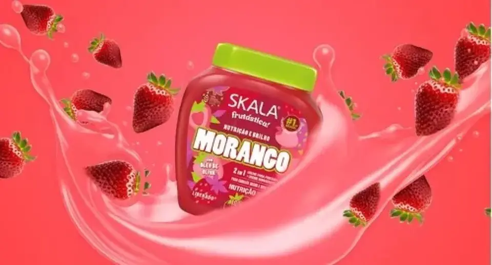 Mascara Capilar Morango Fresa 1kg Skala 3