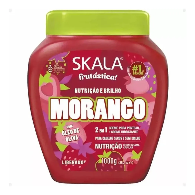 Mascara Capilar Morango Fresa 1kg Skala 1