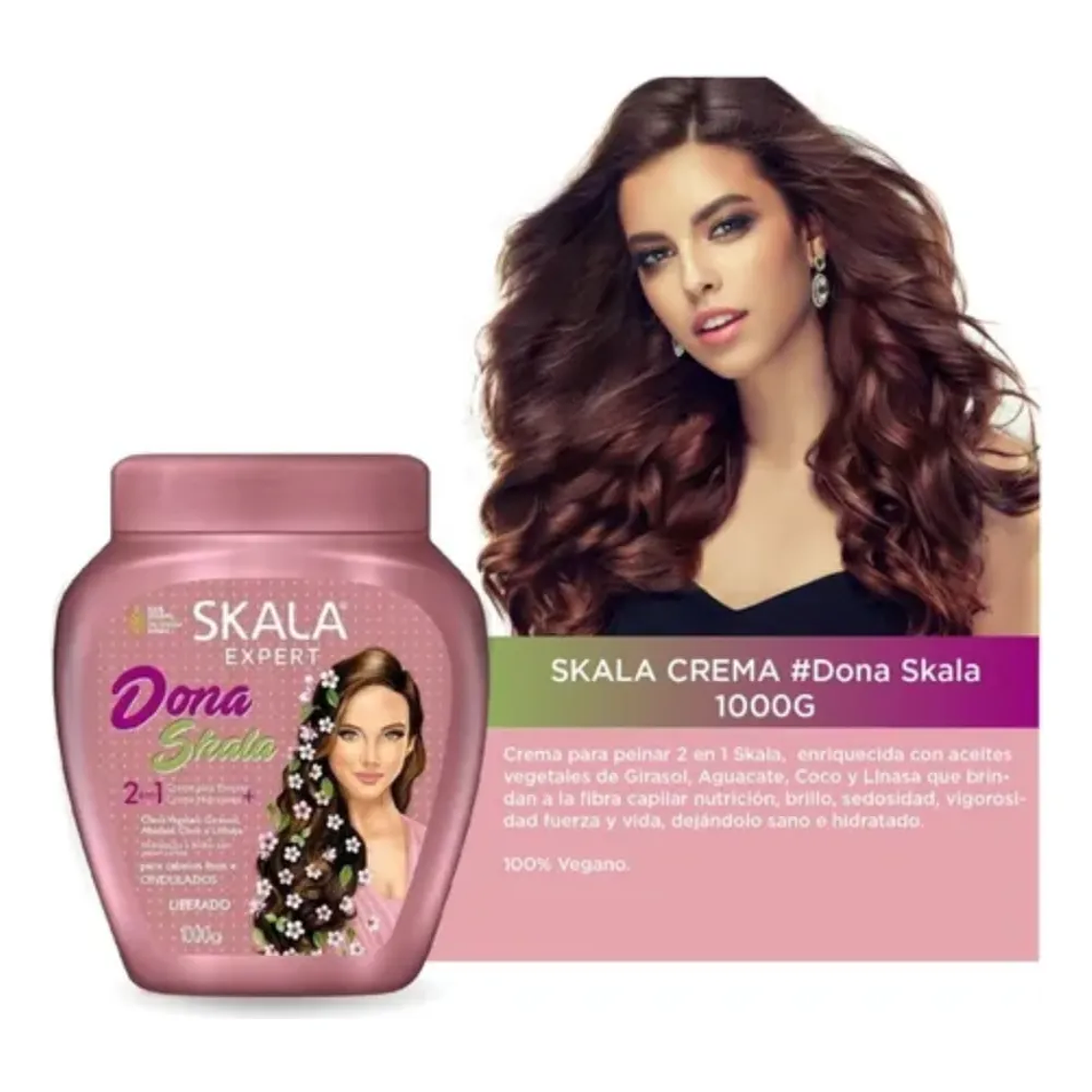 Mascara Skala 2 En 1 Dona 1000 G Nutricion Y Brillo 3