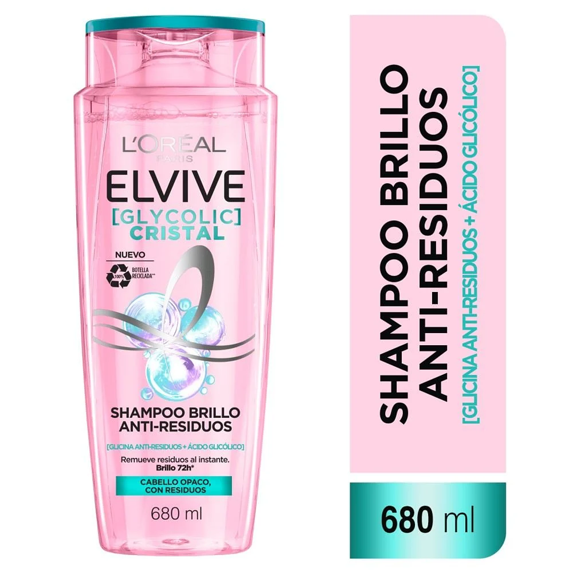 Shampoo Elvive Brillo Cristal 680ml 1