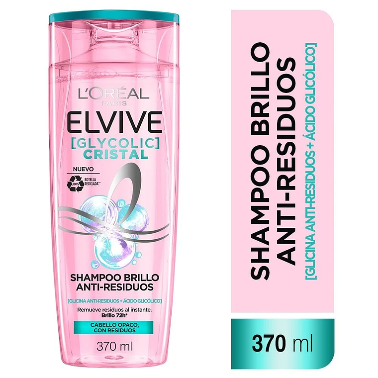 Shampoo Elvive Brillo Cristal 370ml 1