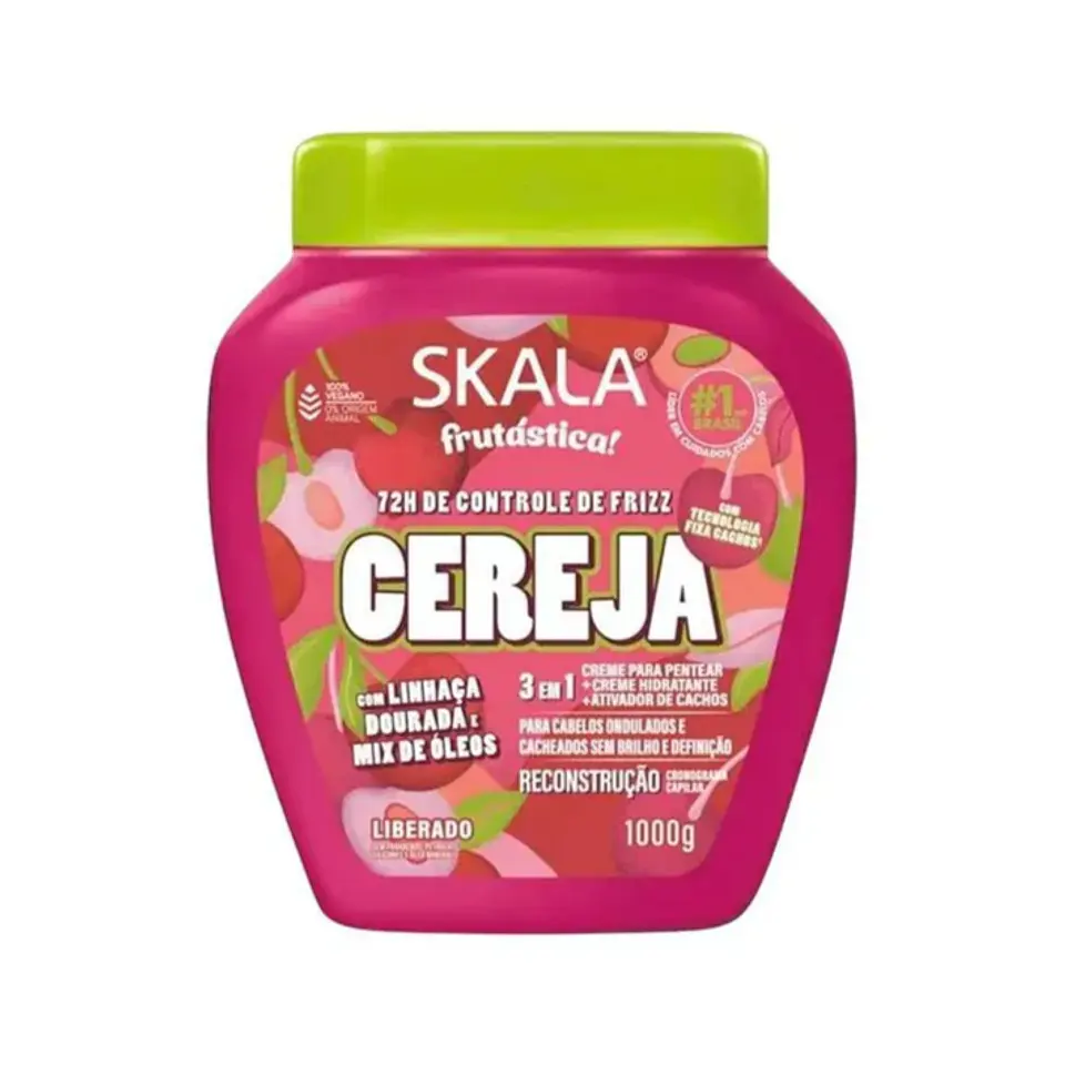 Skala Tratamiento Mascara Pelo Vegana 1 Kg Cereja Brasil 1