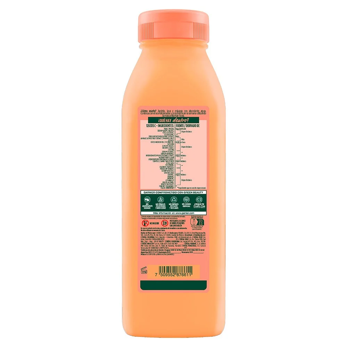 Shampoo Fructis Hair Food Piña 300ml 2