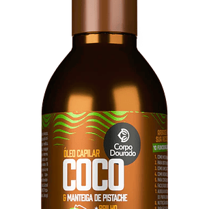 Aceite Capilar coco y manteca de Pistacho 100ml Corpo Dourado