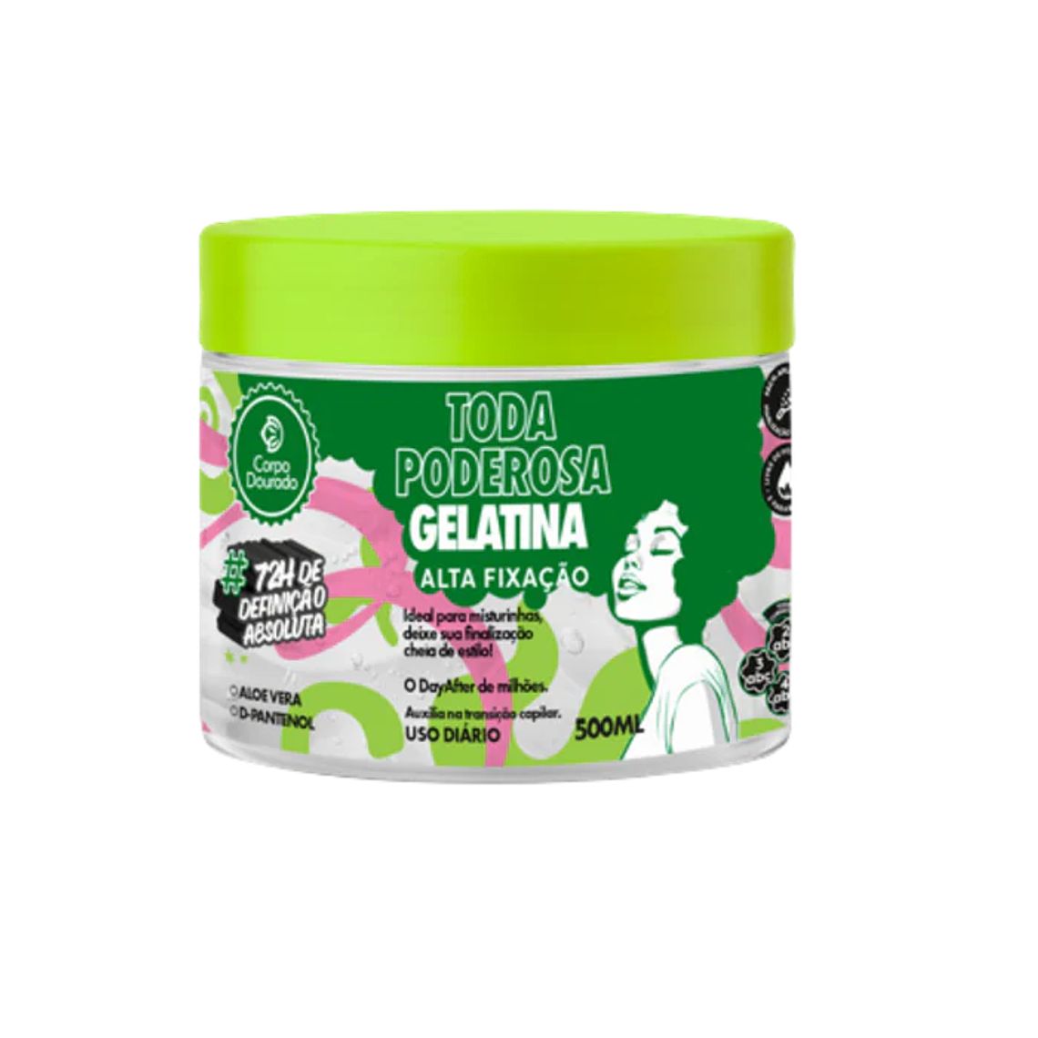 Gel Toda Poderosa Alta Fijacion 500 Gr Corpo Dourado 1