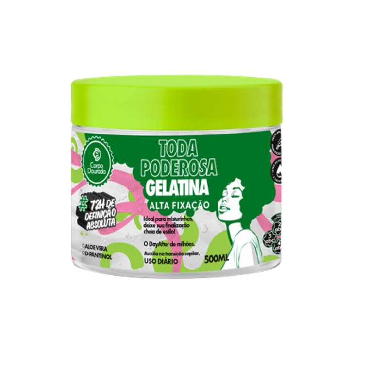 Gel Toda Poderosa Alta Fijacion 500 Gr Corpo Dourado 1