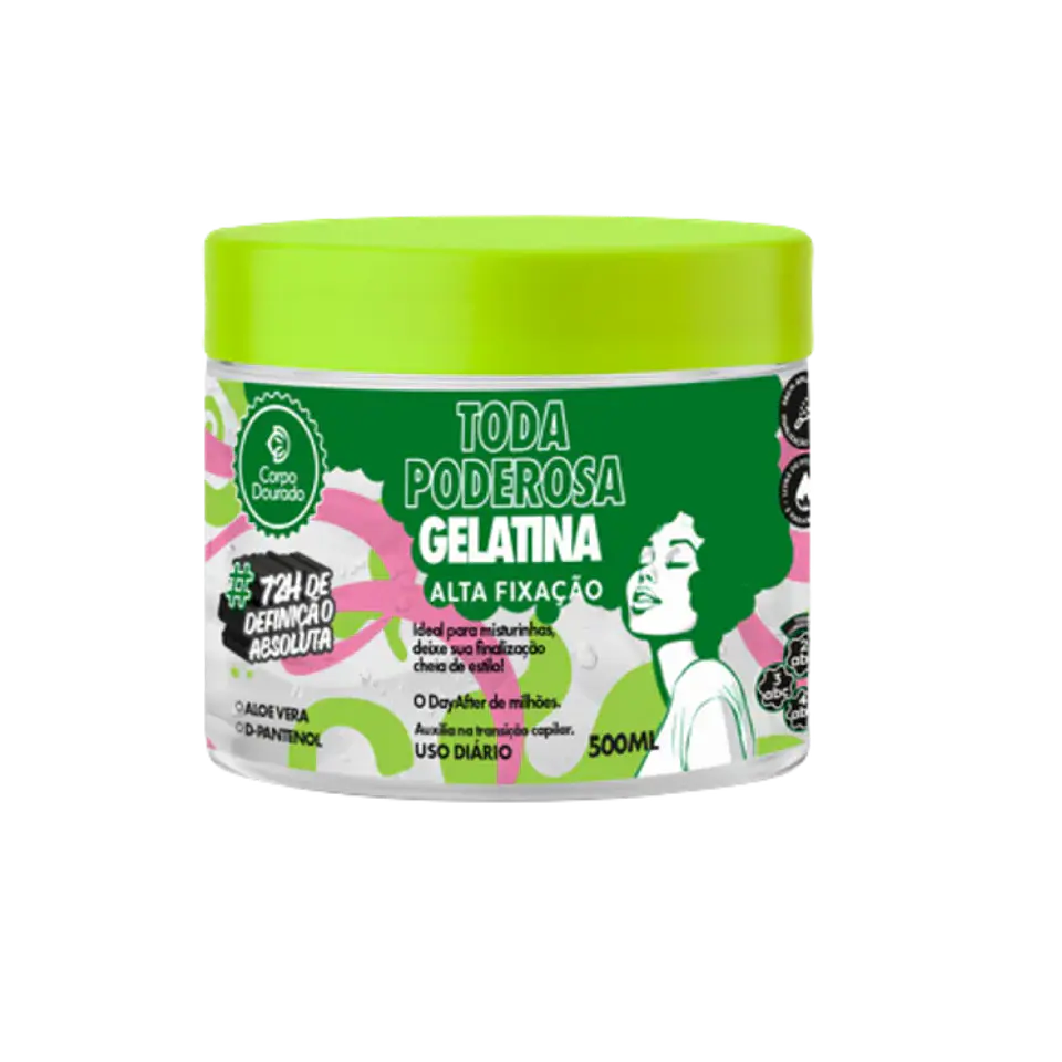 Gel Toda Poderosa Alta Fijacion 500 Gr Corpo Dourado 1