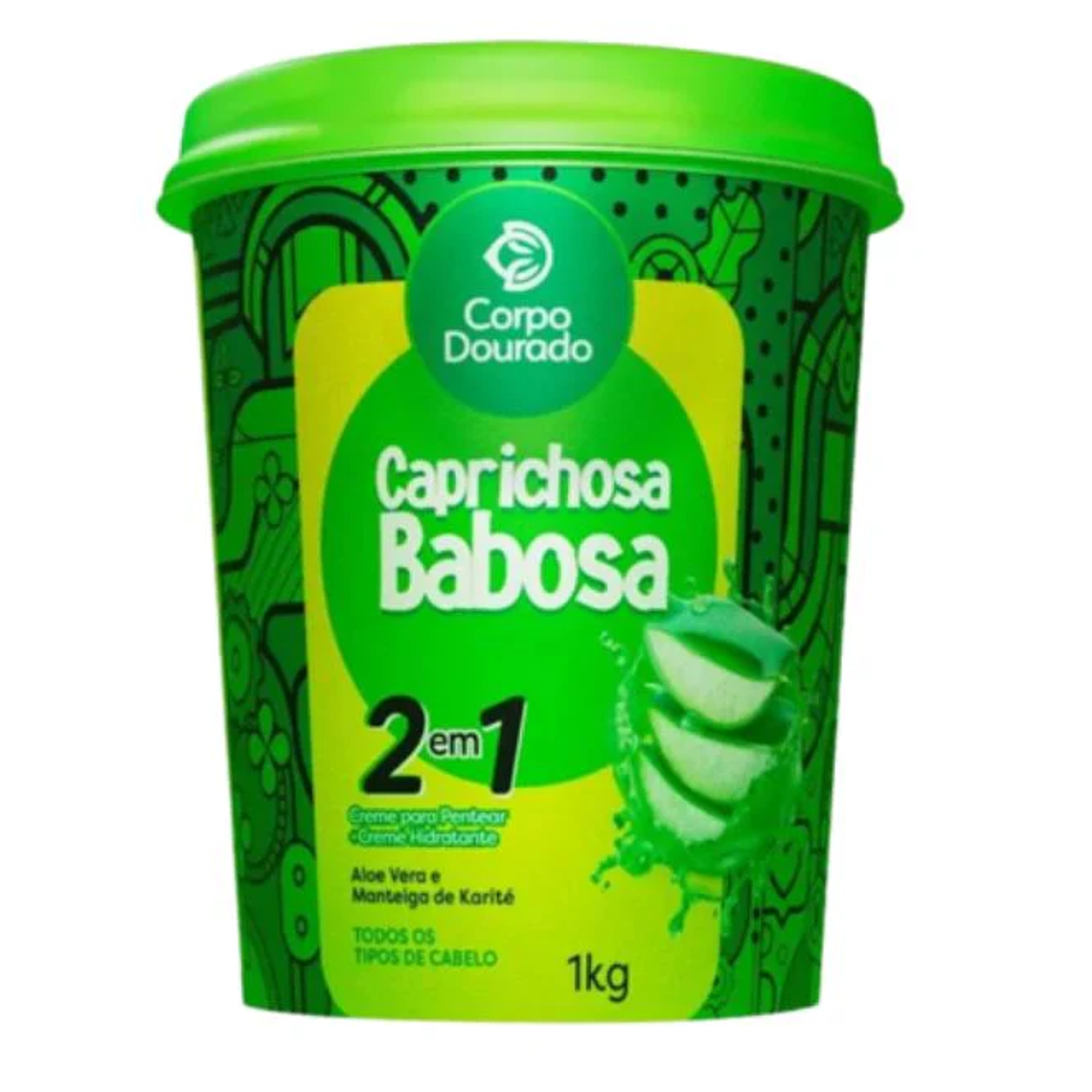 Crema Caprichosa Babosa 1 Kilo 2 en 1 Corpo Dourado 1