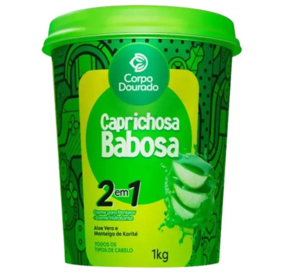 Crema Caprichosa Babosa 1 Kilo 2 en 1 Corpo Dourado 1