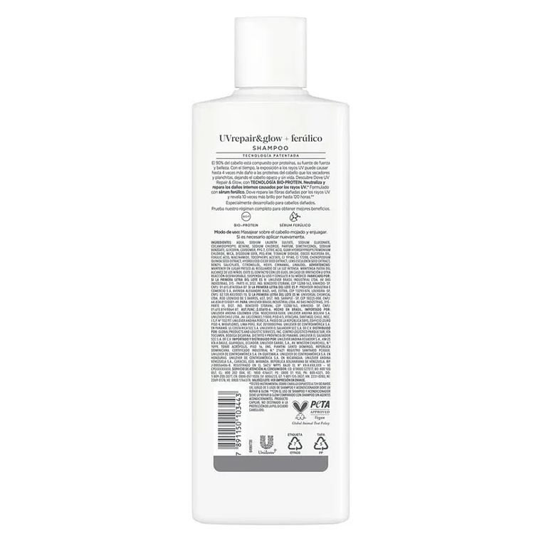 Shampoo Dove UV & Glow Repair 370ml 2