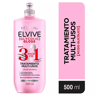 Tratamiento Multiusos 3EN1 Elvive Glycolic Gloss 500ml