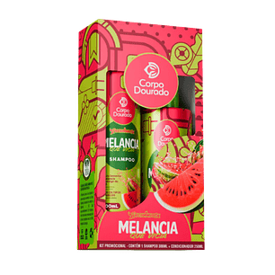 Shampoo y acondicionador Sandia que envicia 300ml+250ml Corpo Dourado