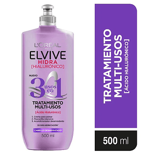 Tratamiento Multiusos 3EN1 Elvive Hialuronico 500ml