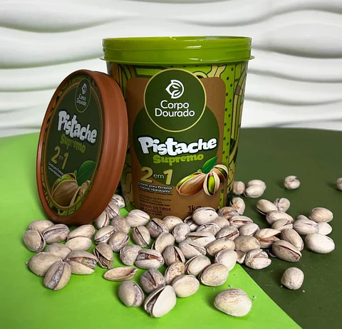 Crema Pistacho Supremo 1 Kilo 2 en 1 Corpo Dourado