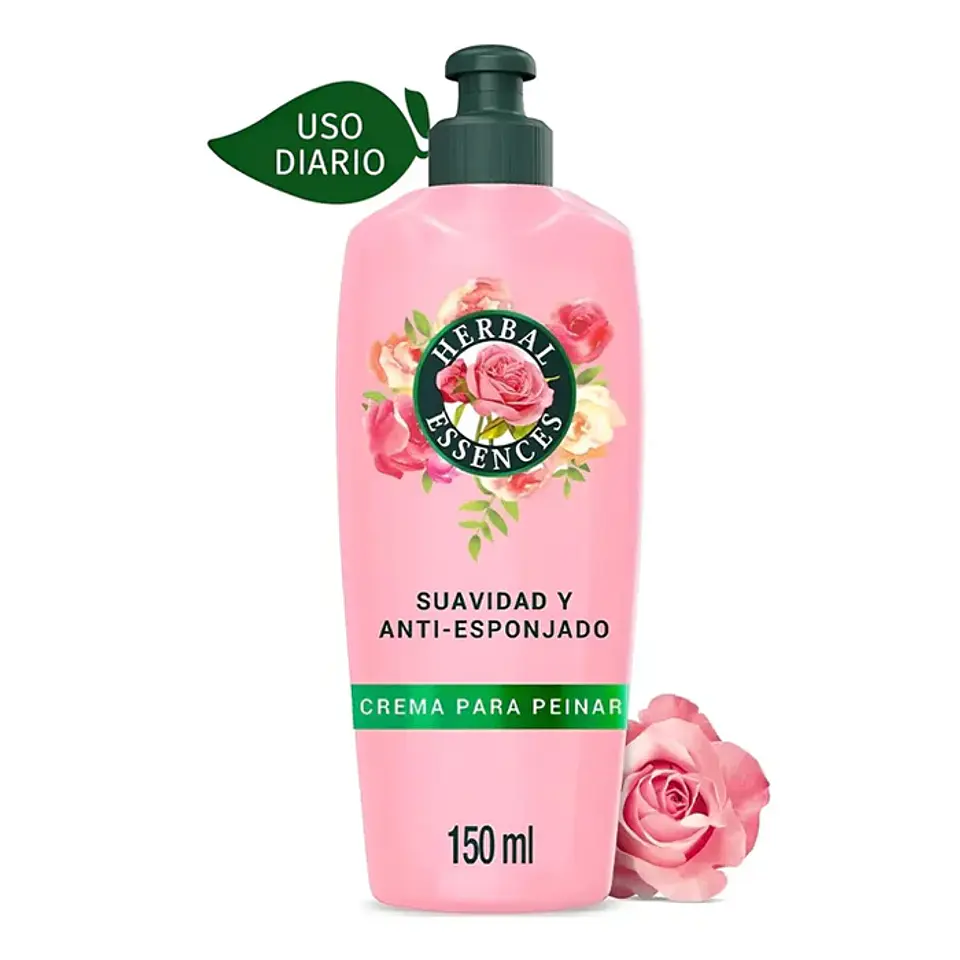 Crema de Peinar Herbal Essences Suavidad y Anti esponjado 150ml 1