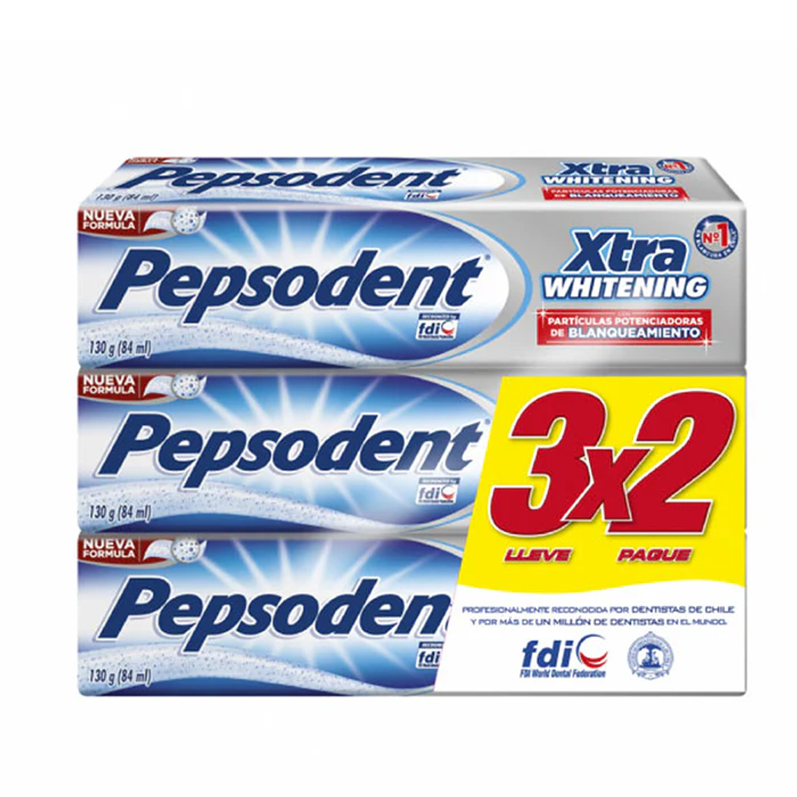 Pasta dental Pepsodent Xtra Whitening 3x2 130gr 1
