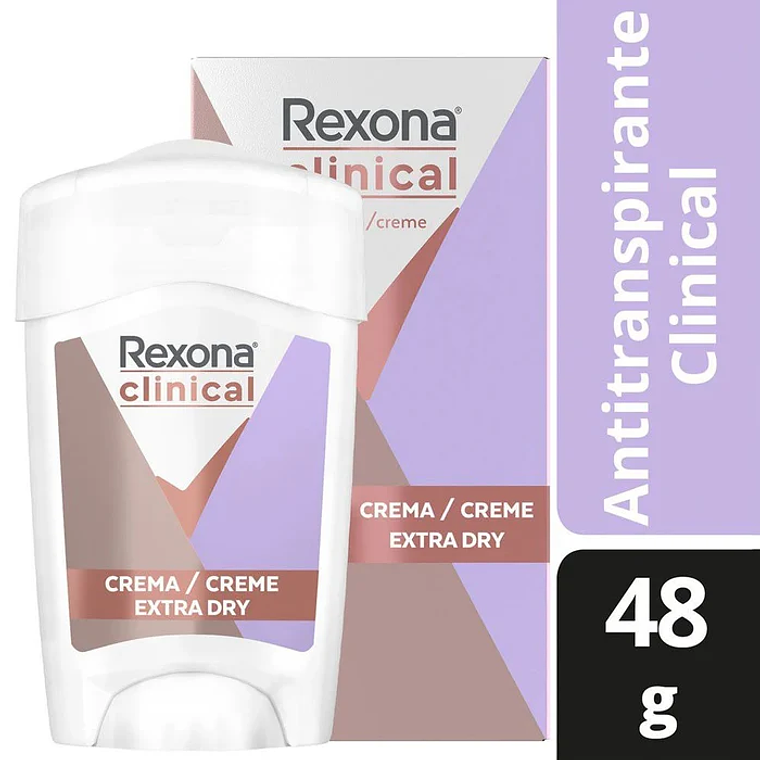 Desodorante barra Rexona Clinical Women Extra Dry 48gr 1