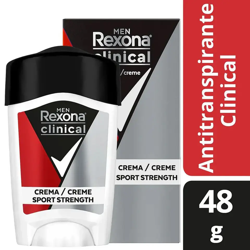 Desodorante barra Rexona Clinical Men Sport Strength 48gr 1
