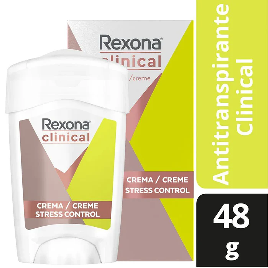 Desodorante barra Rexona Clinical Women Stress Control 48gr 1