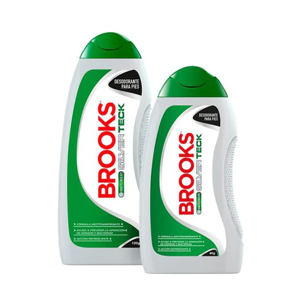 Talco Para Pies Brooks Pack 120gr+ 80gr 1