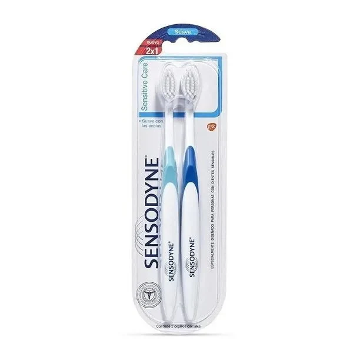 Cepillo dental Sensodyne sensitive care pack x 2 unidades 1