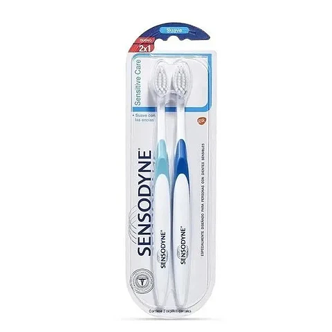 Cepillo dental Sensodyne sensitive care pack x 2 unidades