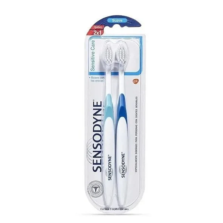 Cepillo dental Sensodyne sensitive care pack x 2 unidades 1