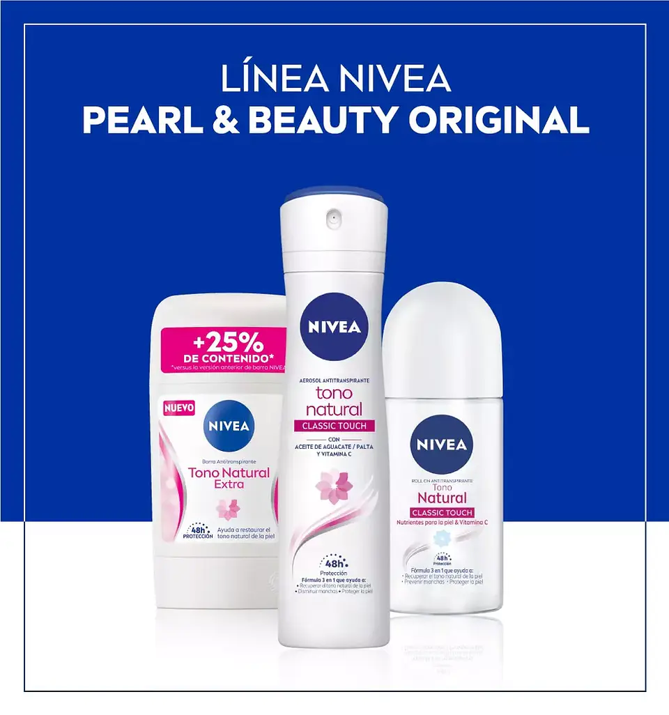 Desodorante Spray NIVEA Tono Natural 150ml 4