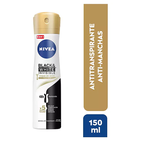 Desodorante spray Nivea B&W Efecto Satin Mujer 150ml