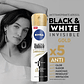Desodorante spray Nivea B&W Efecto Satin Mujer 150ml - Miniatura 2