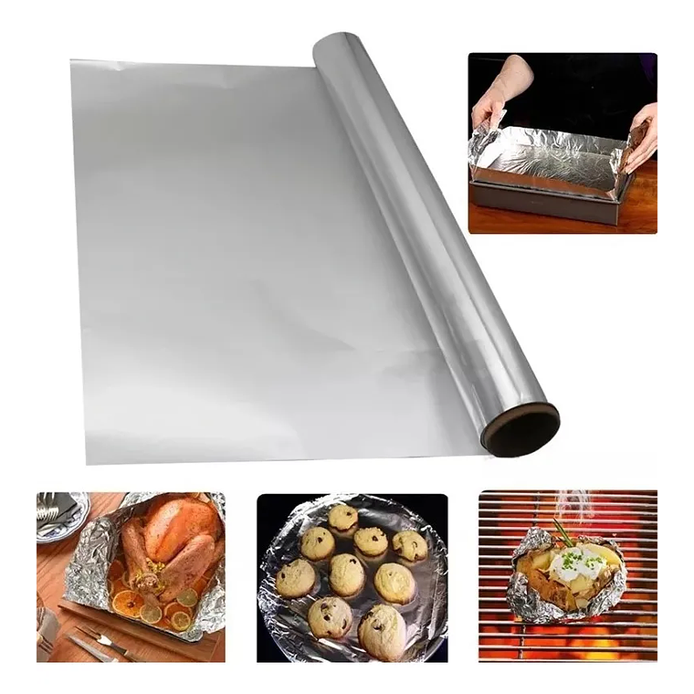 Papel Aluminio Foil Para Cocina Horno 5 Metros 7