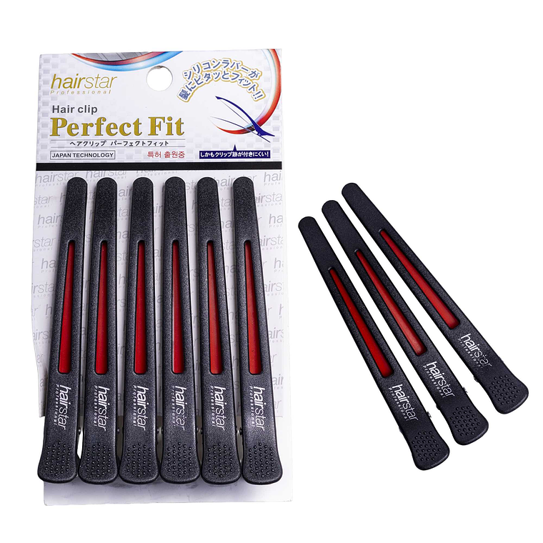 Pinzas Con Banda Silicona Sin Rastro 6 PCS Hairstar 1