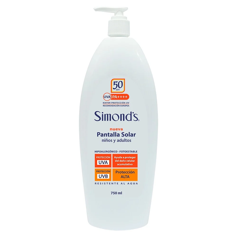Pantalla solar Simonds FPS50 750ml 1